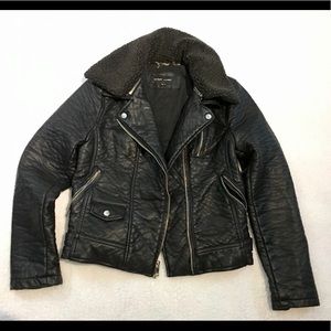Black Rivet Leather Jacket